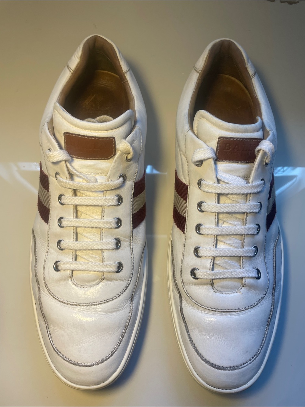 BALLy /shoes / Men Lesther snearkers white sz 12 E